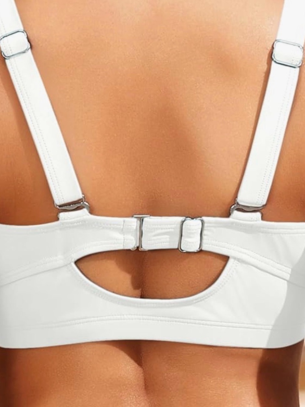 Auqa Eve Supportive White Underwire Bikini Top - Picture 2 of 8